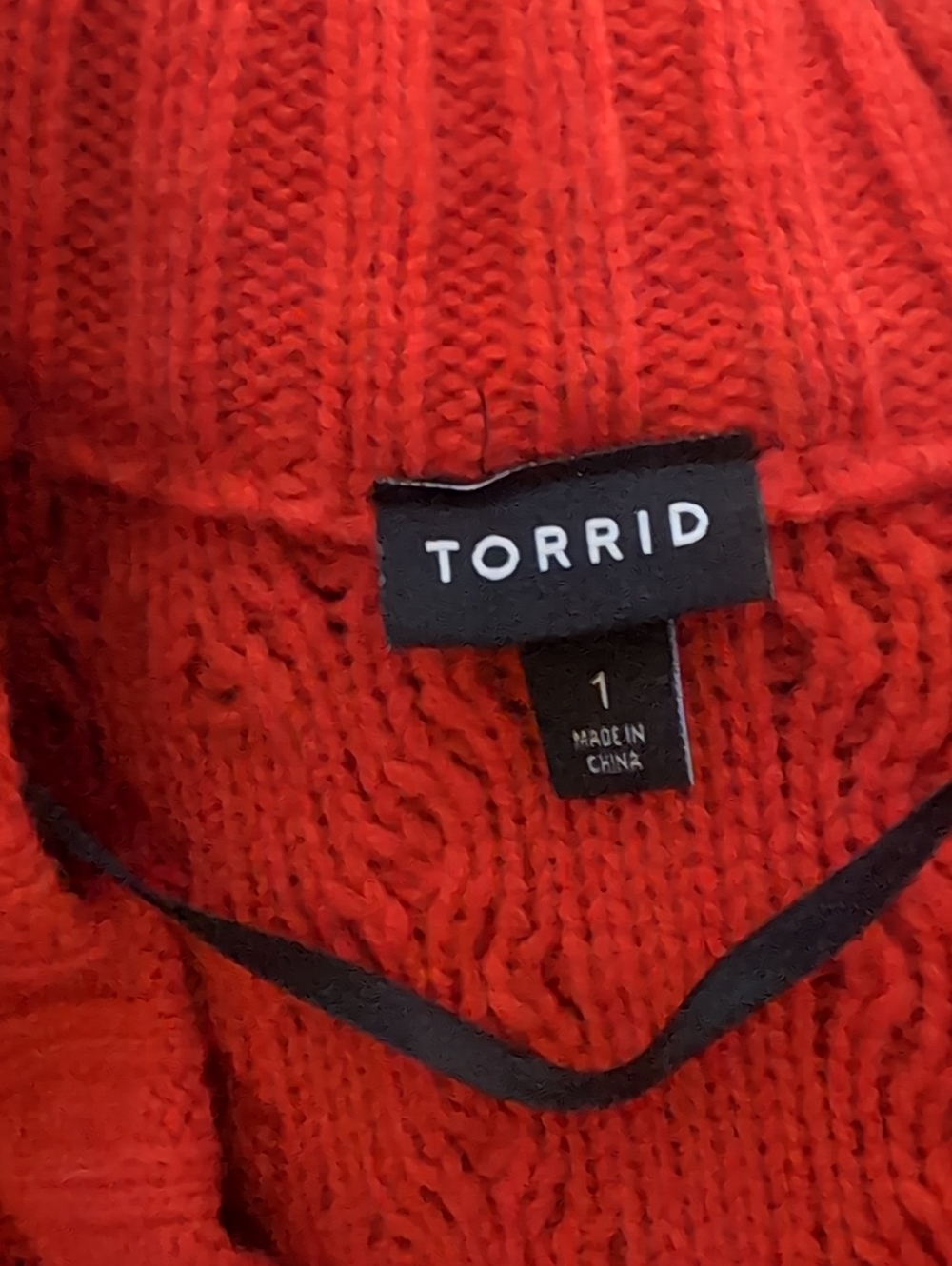torrid Red Cable-Knit Open Cardigan - Picture 4 of 6
